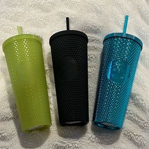 Bundle of 3 Studded Starbucks Tumblers